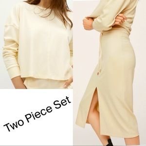 NEW MANGO Skirt and Sweatshirt